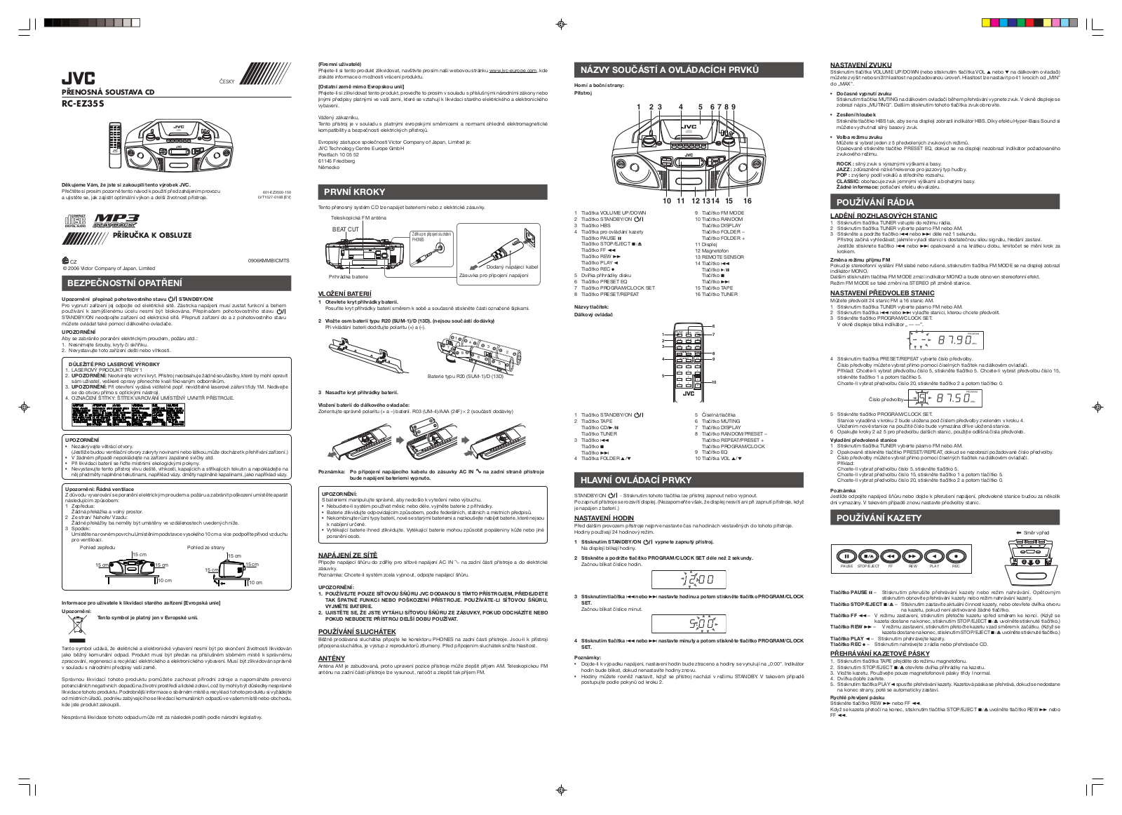 JVC RC-EZ35 Manual