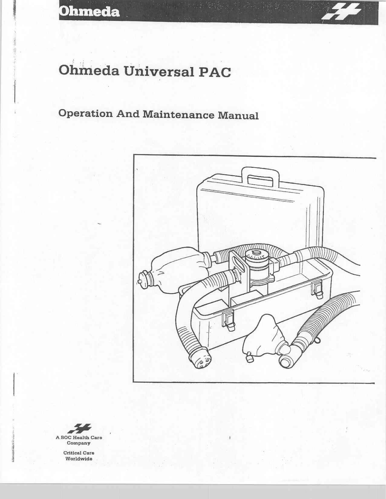 Ohmeda Universal PAC Maintenance manual