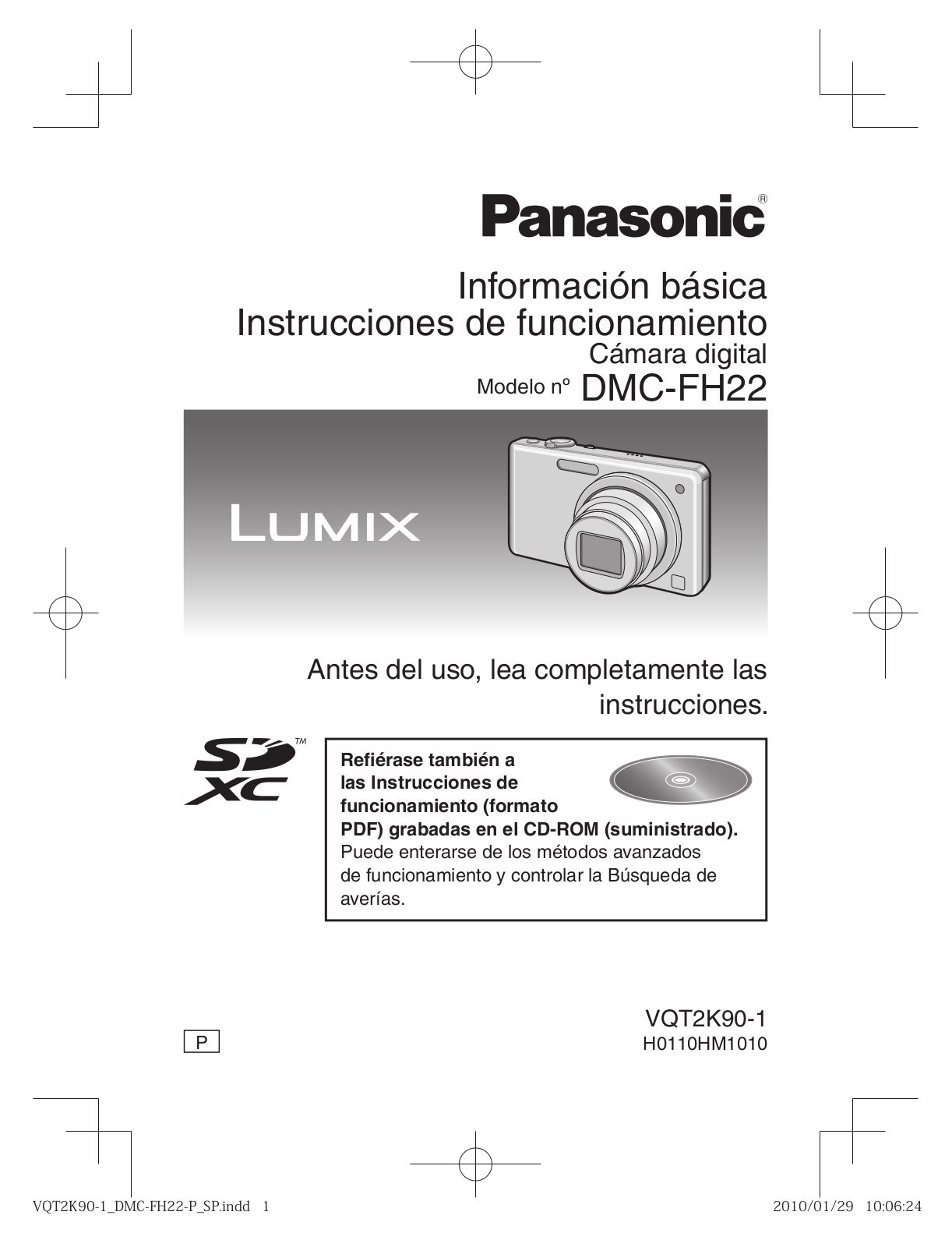 Panasonic dmc-Fh22 Operation Manual