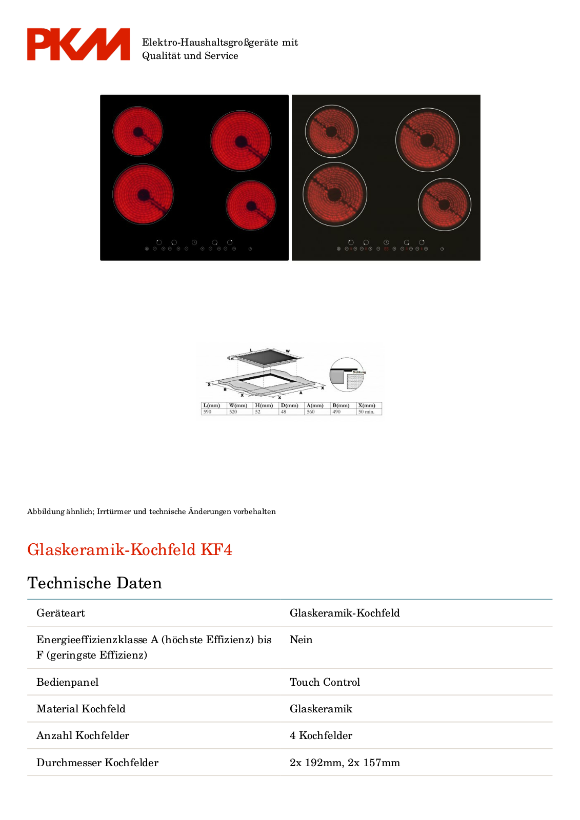 PKM KF4 User Manual