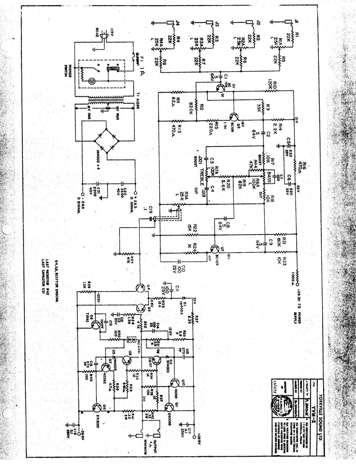 Traynor yvm2 schematic