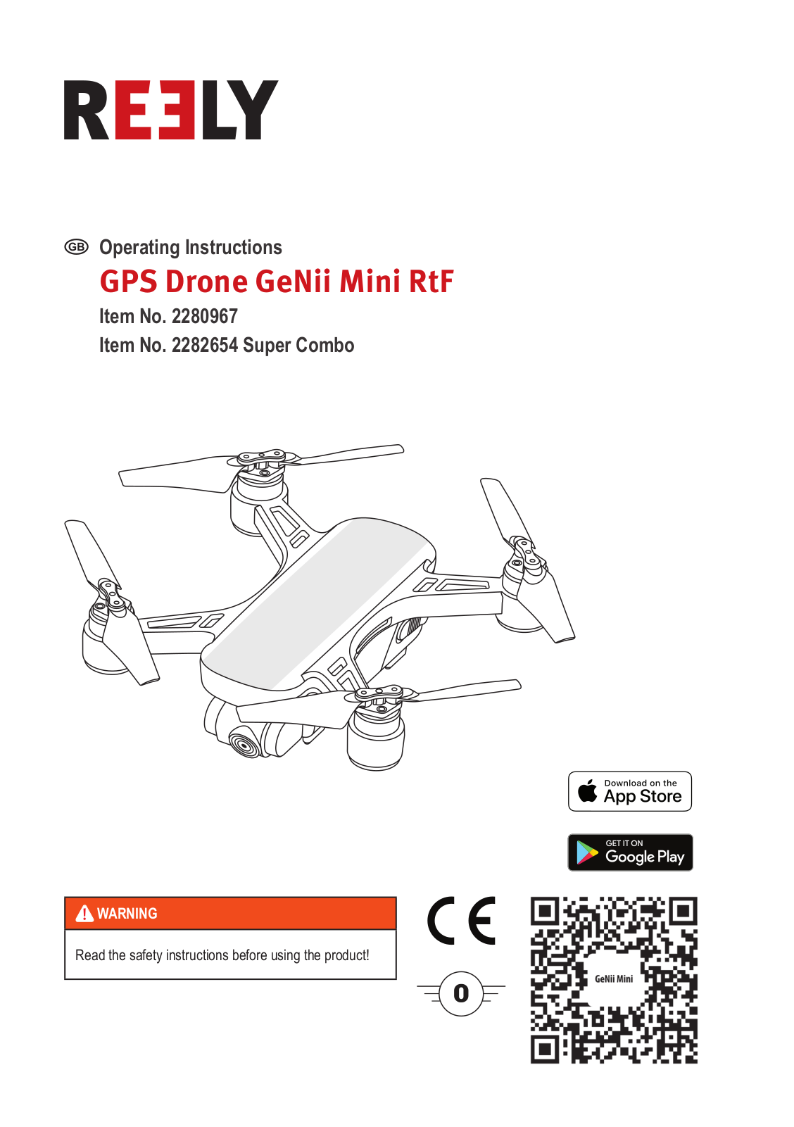 Reely GPS Drone GeNii Mini RtF User guide