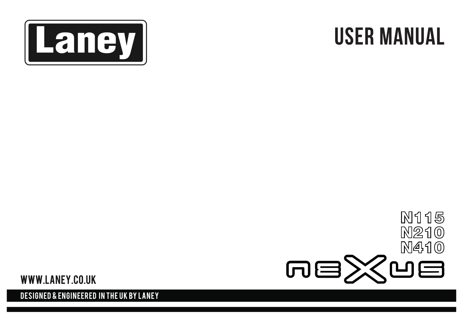 Laney N115, N210, N410 User Manual