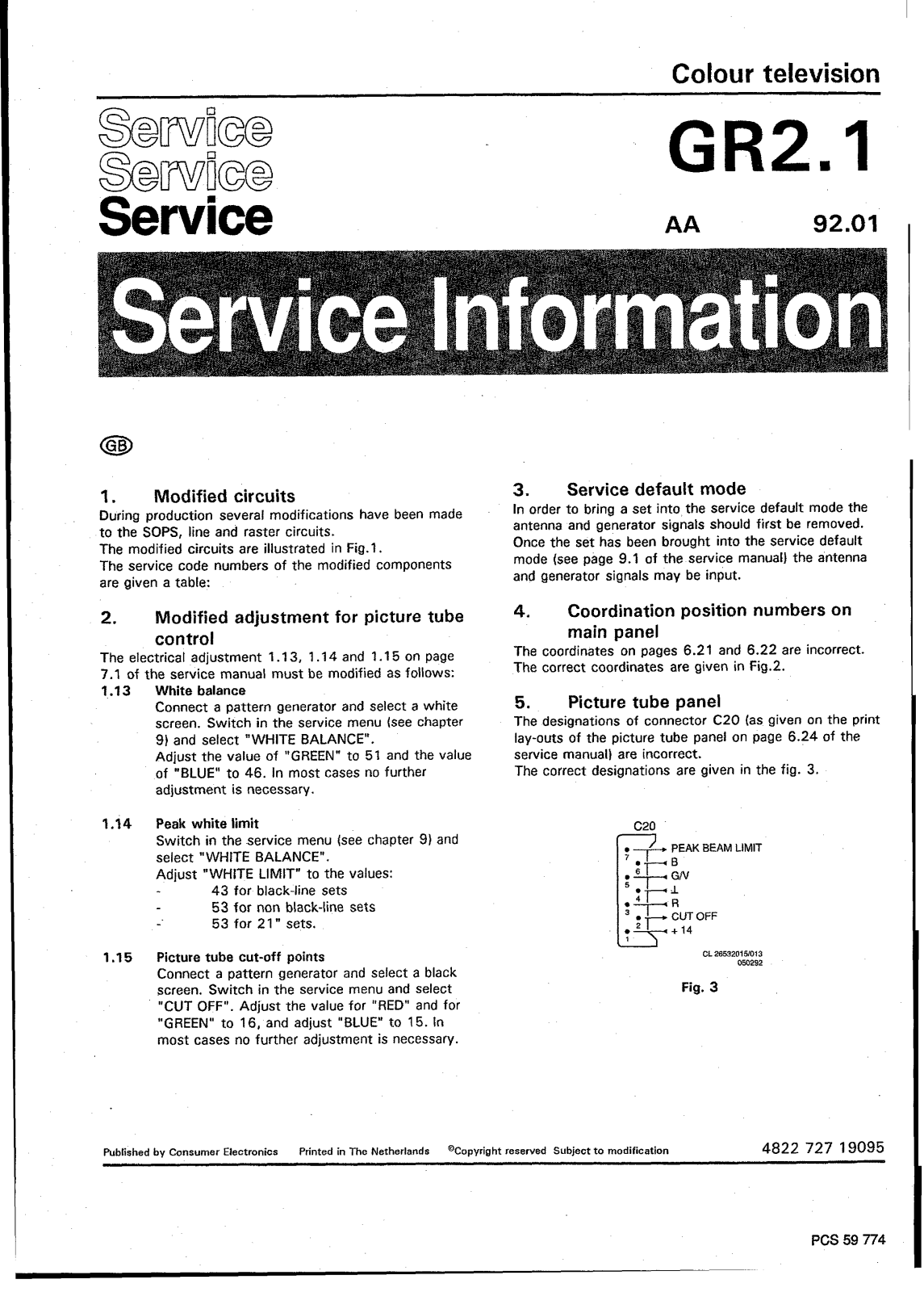 Philips GR2.1 Service Manual