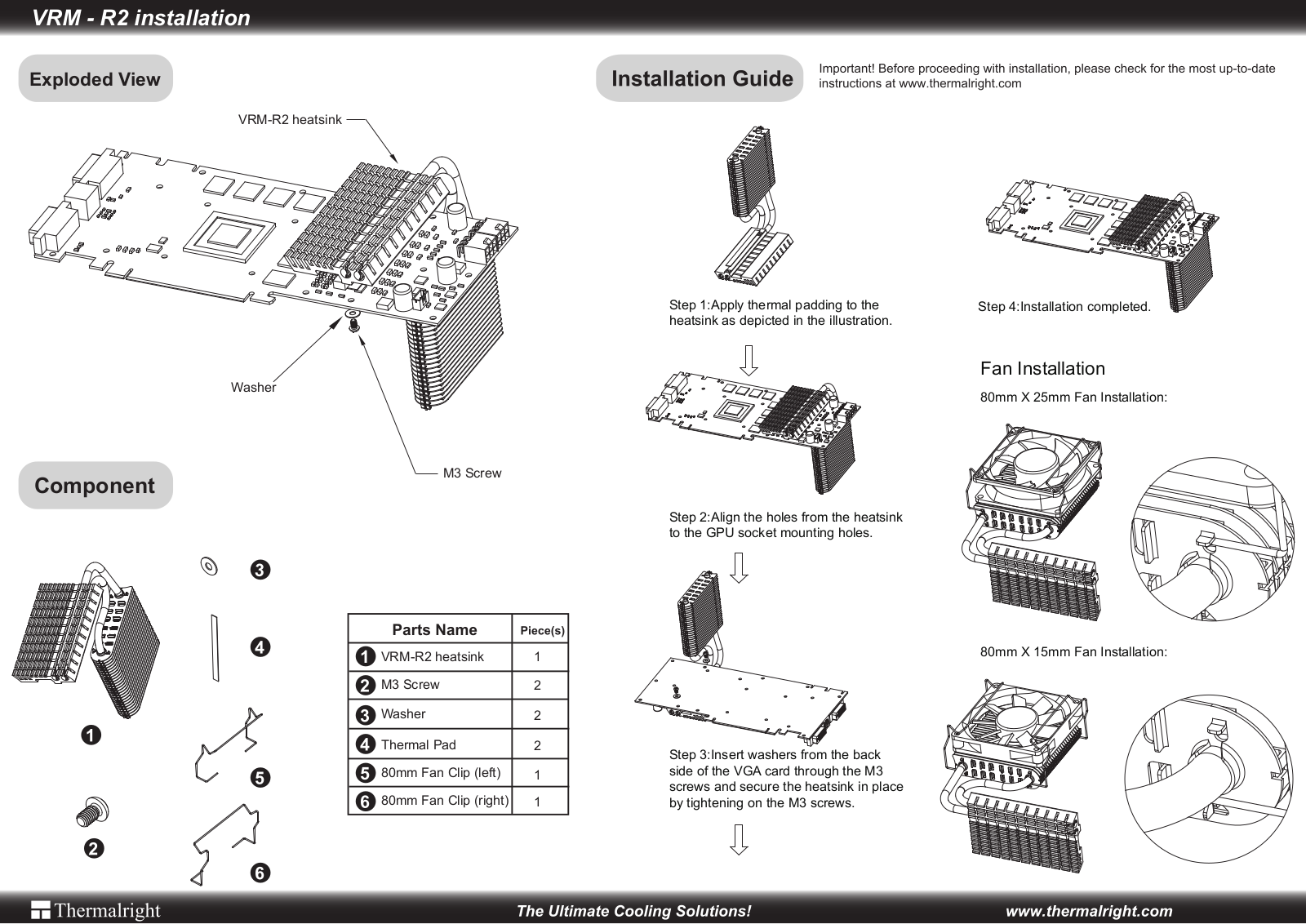 Thermalright VRM-R2 User Manual