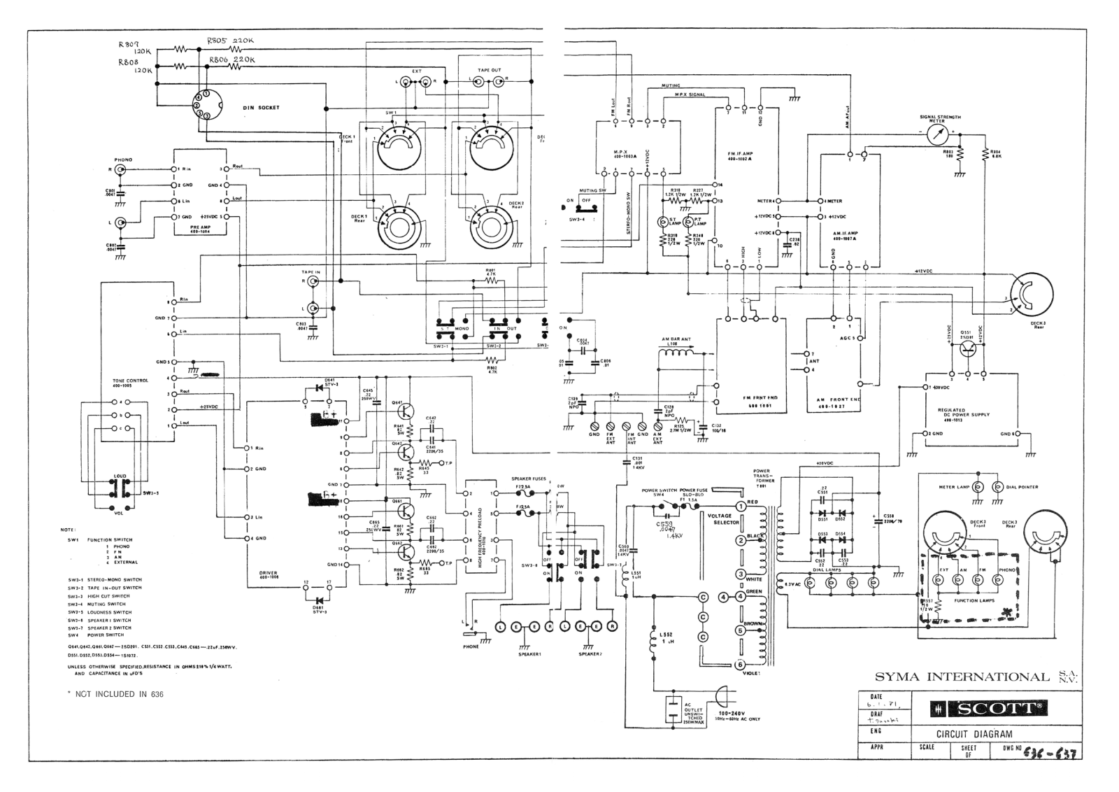 Scott 636S Schematic