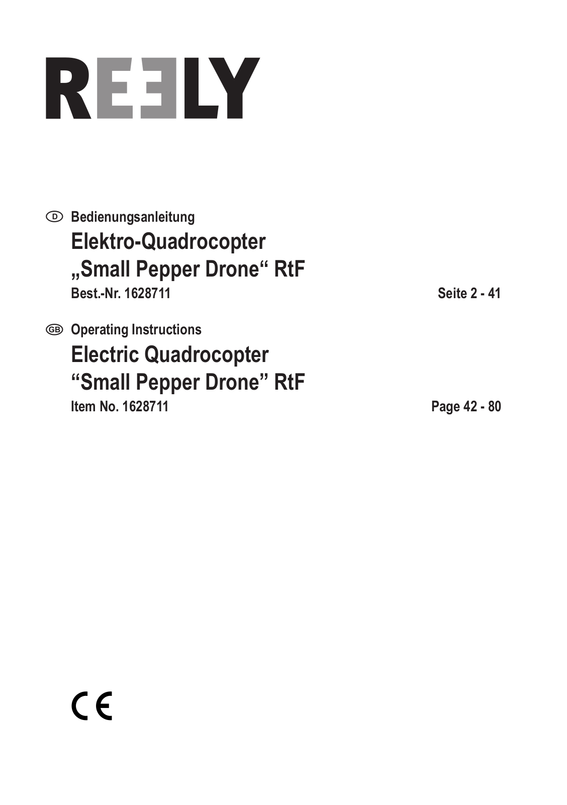 Reely Small Pepper Drone User manual