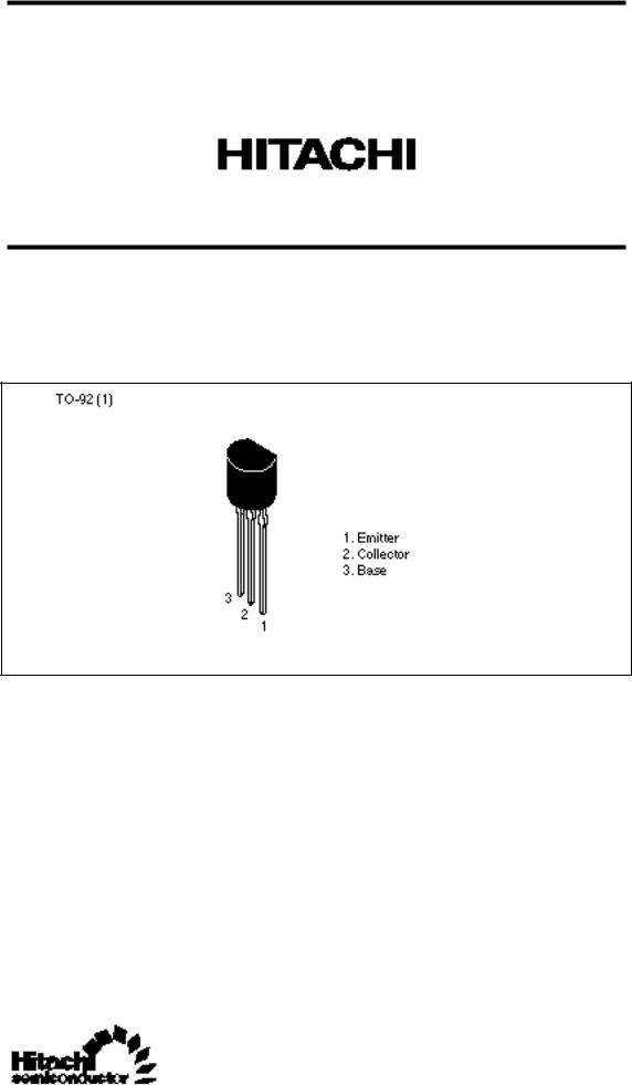 HITACHI 2SC1344, 2SC1345 User Manual