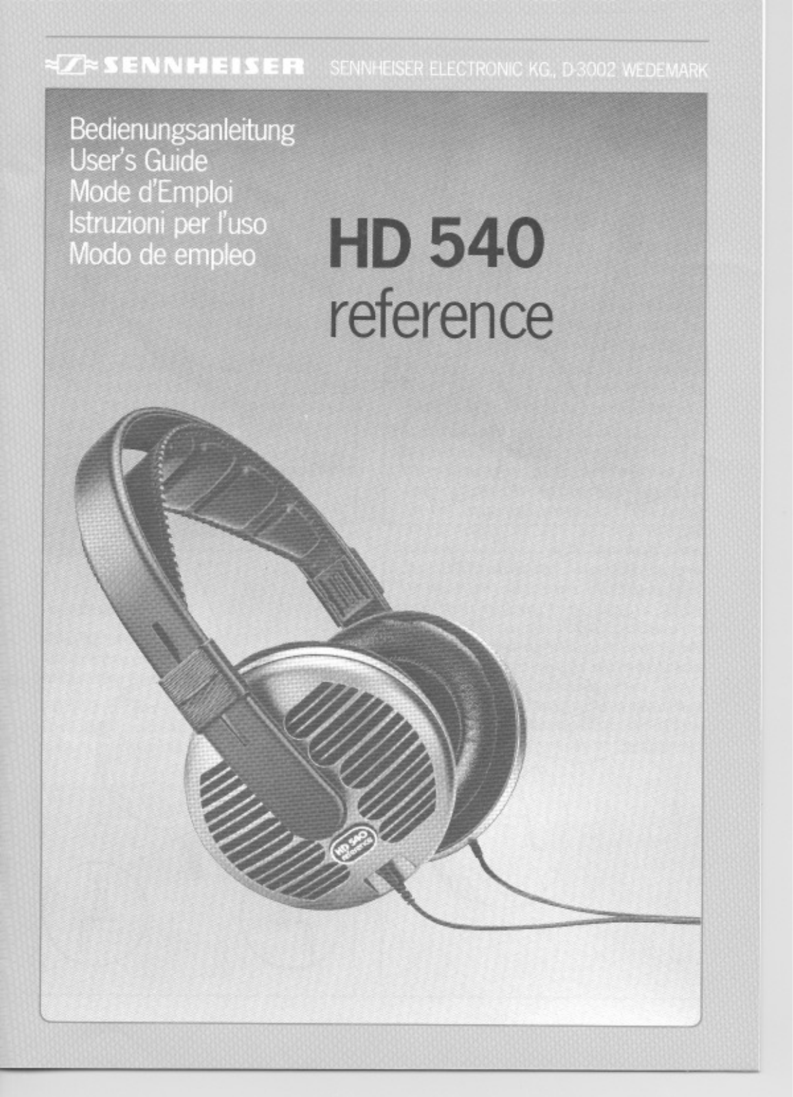 Sennheiser HD540 User Manual