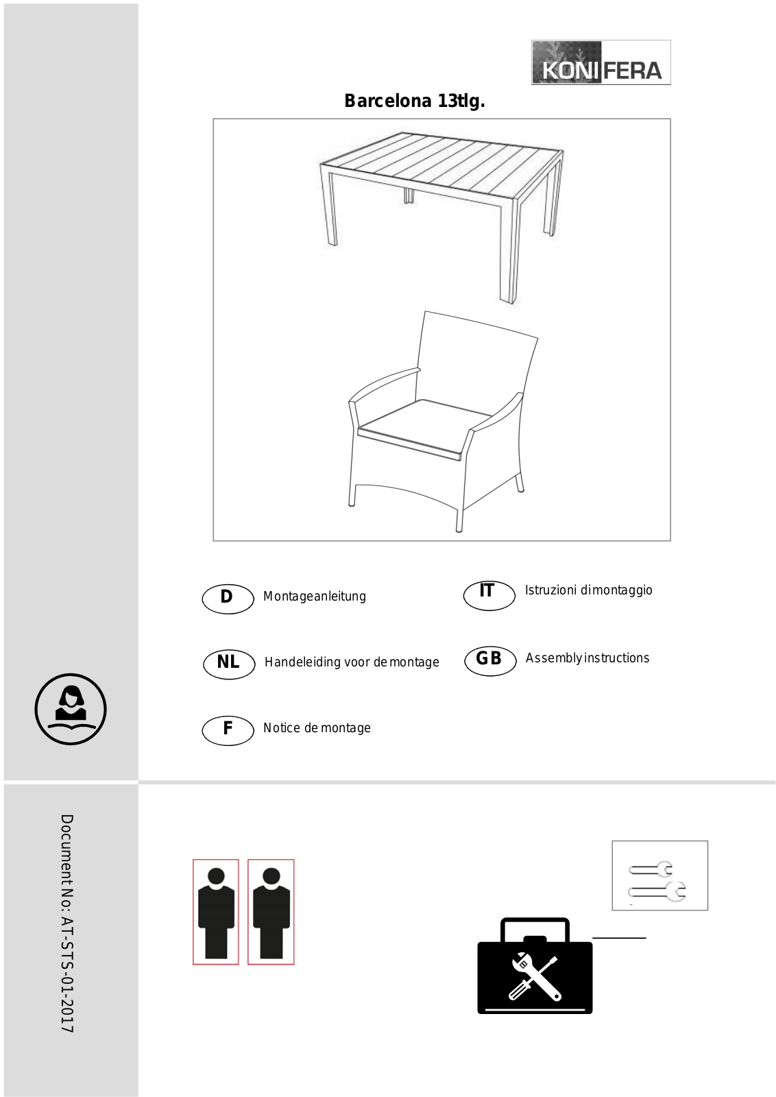 KONIFERA Barcelona Assembly instructions