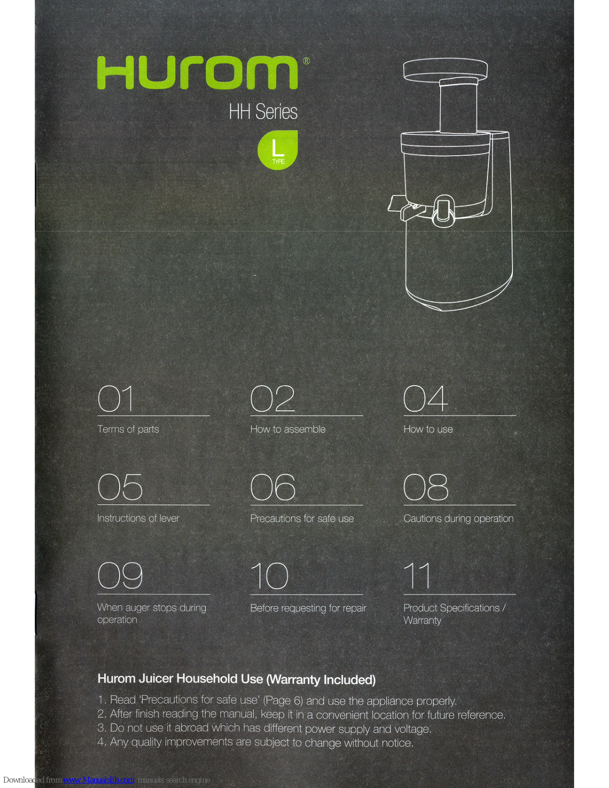 HUROM HH User Manual - ManualMachine.com