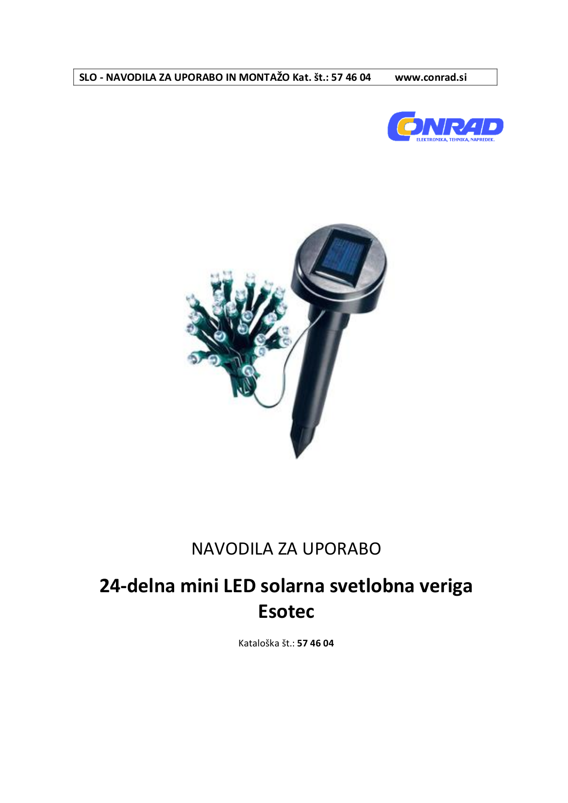 Esotec 57 46 04 Operating Manual