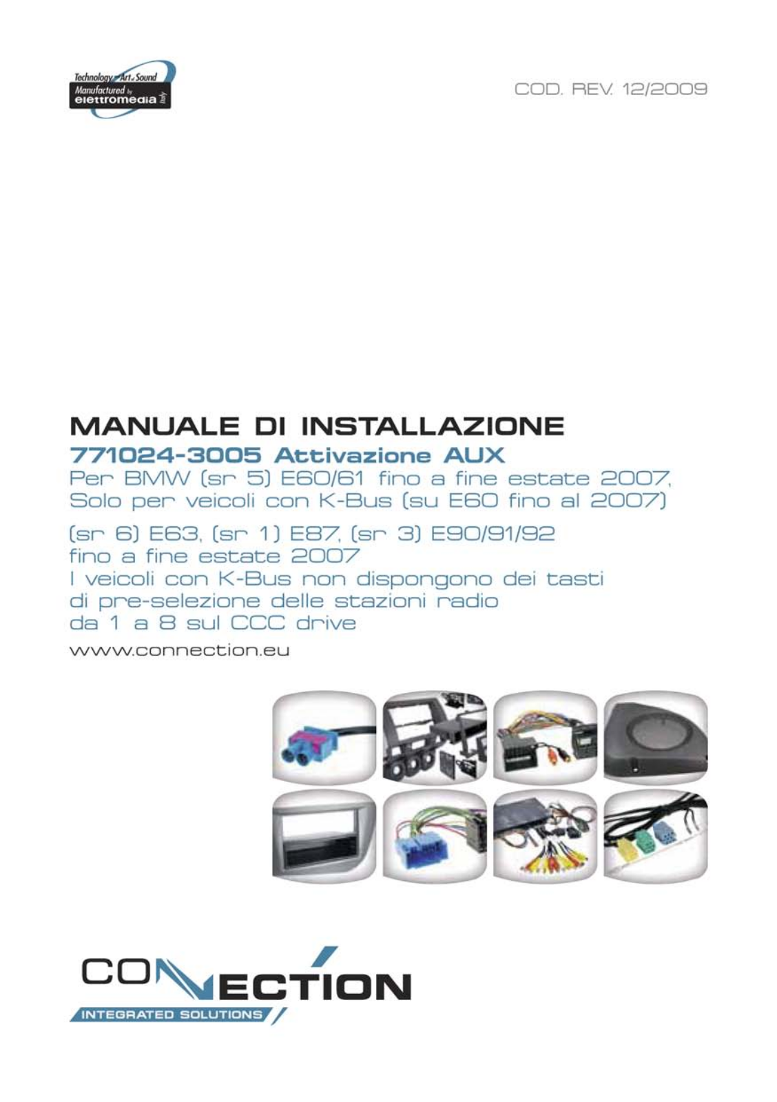 Connection 771024-3005 Installation Manual