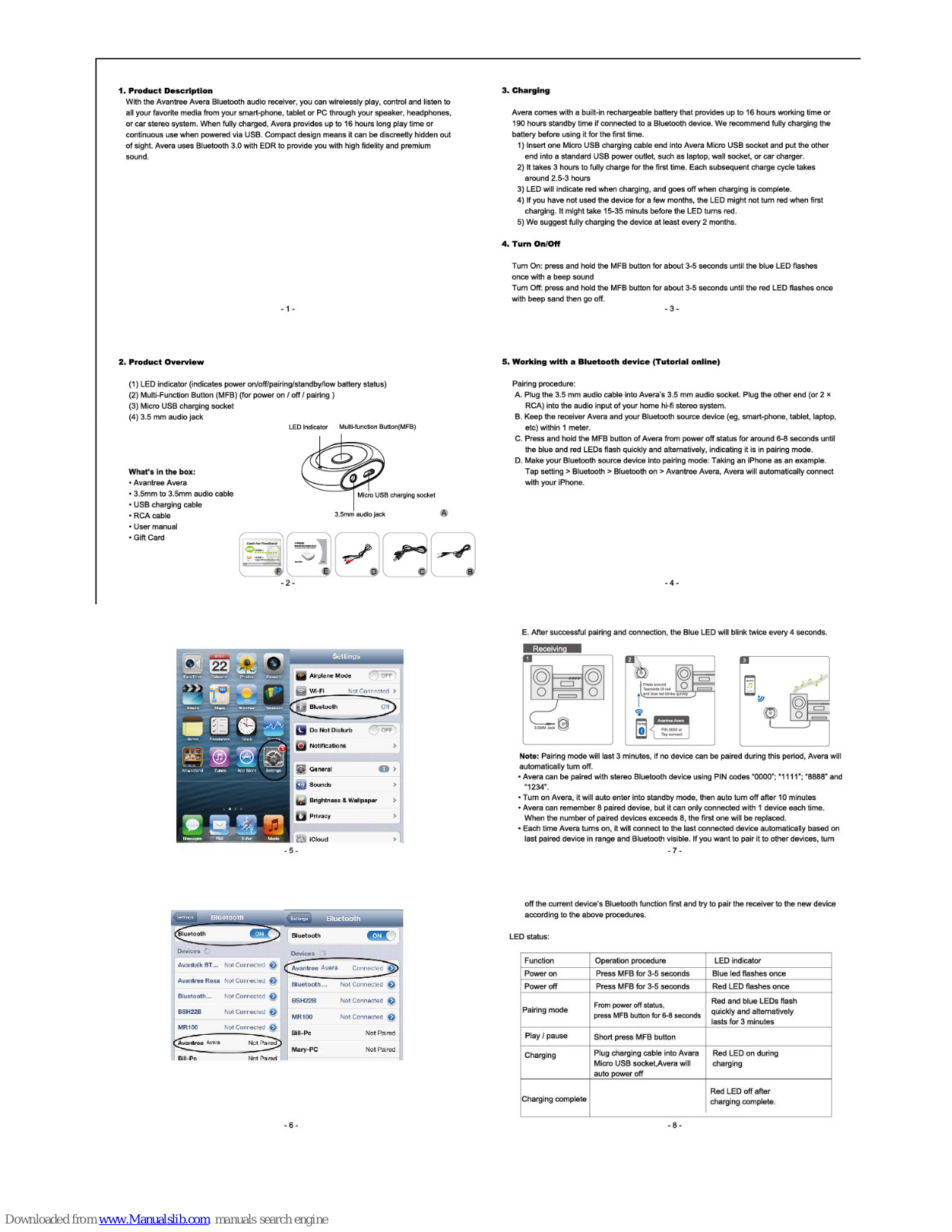 Avantree Avera User Manual