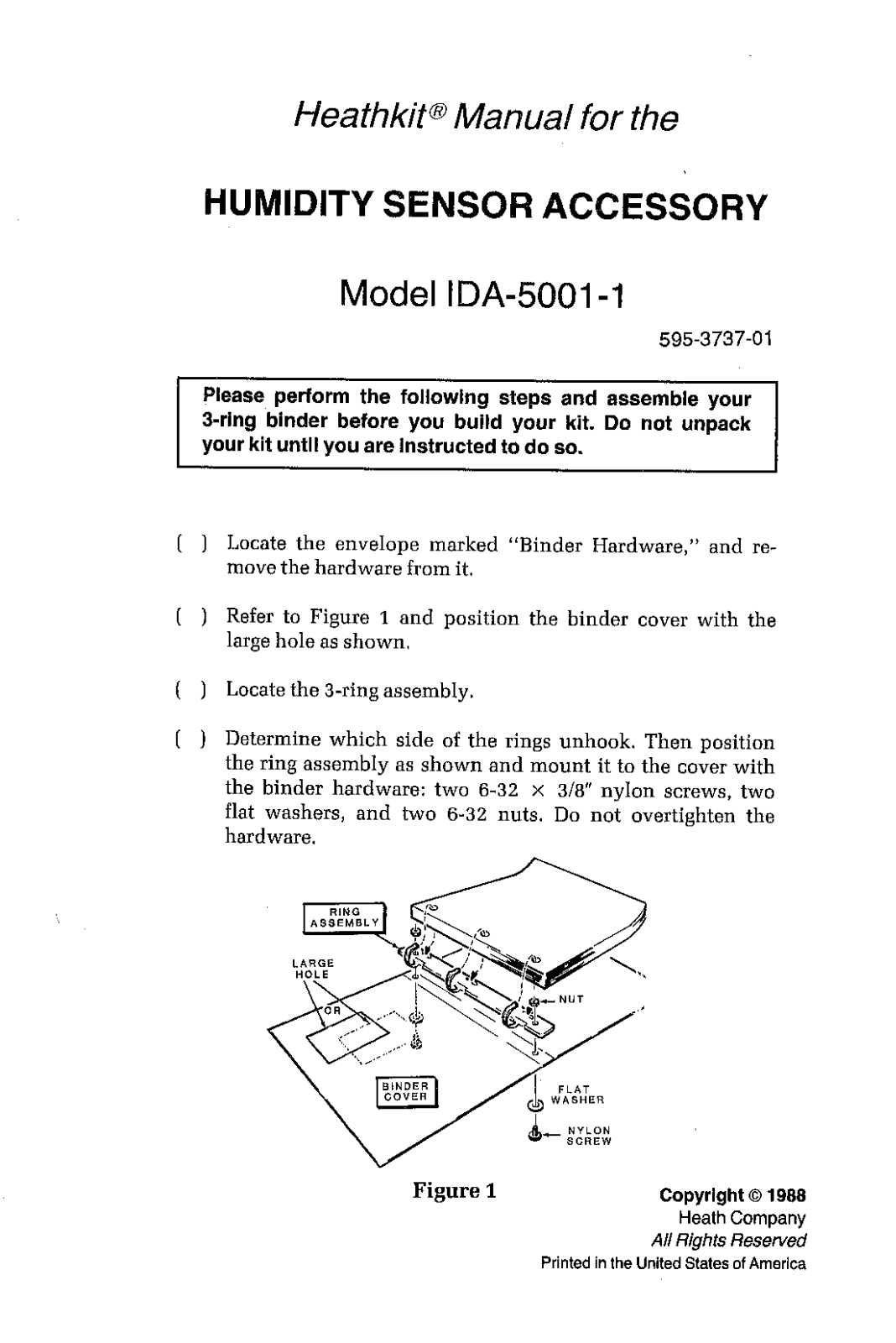 Heathkit ID-5001-1 User Manual