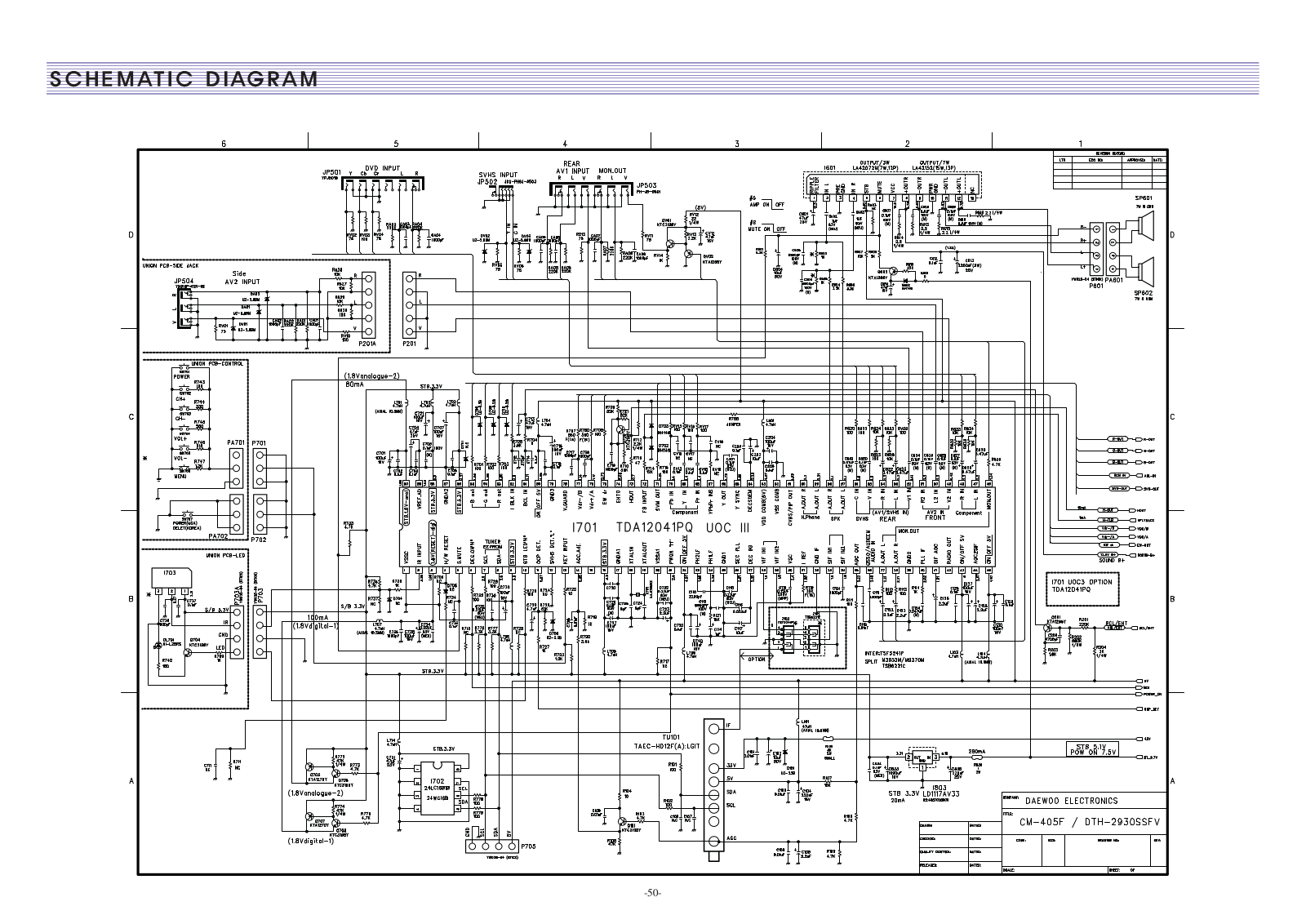 DAEWOO DTQ2930, CN 405F Diagram