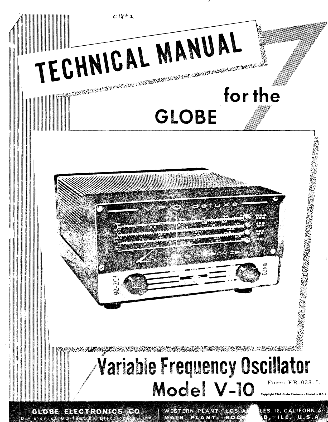 WRL Electronics Globe V-10 Service manual