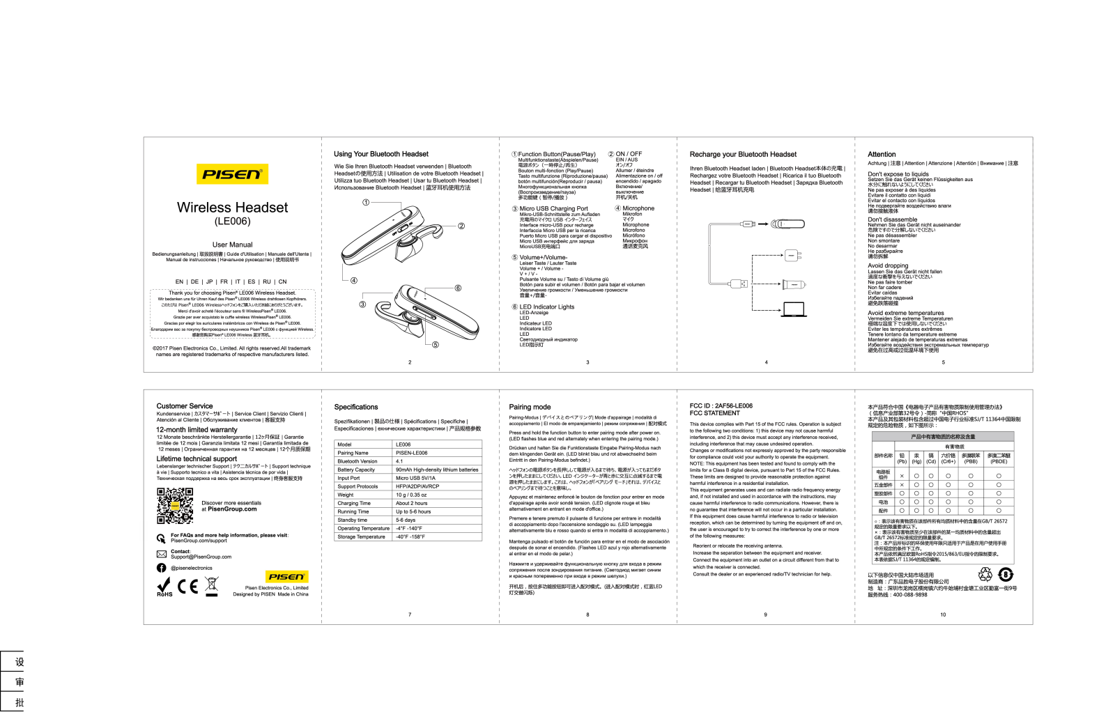 PISEN ELECTRONICS LE006 User Manual - ManualMachine.com