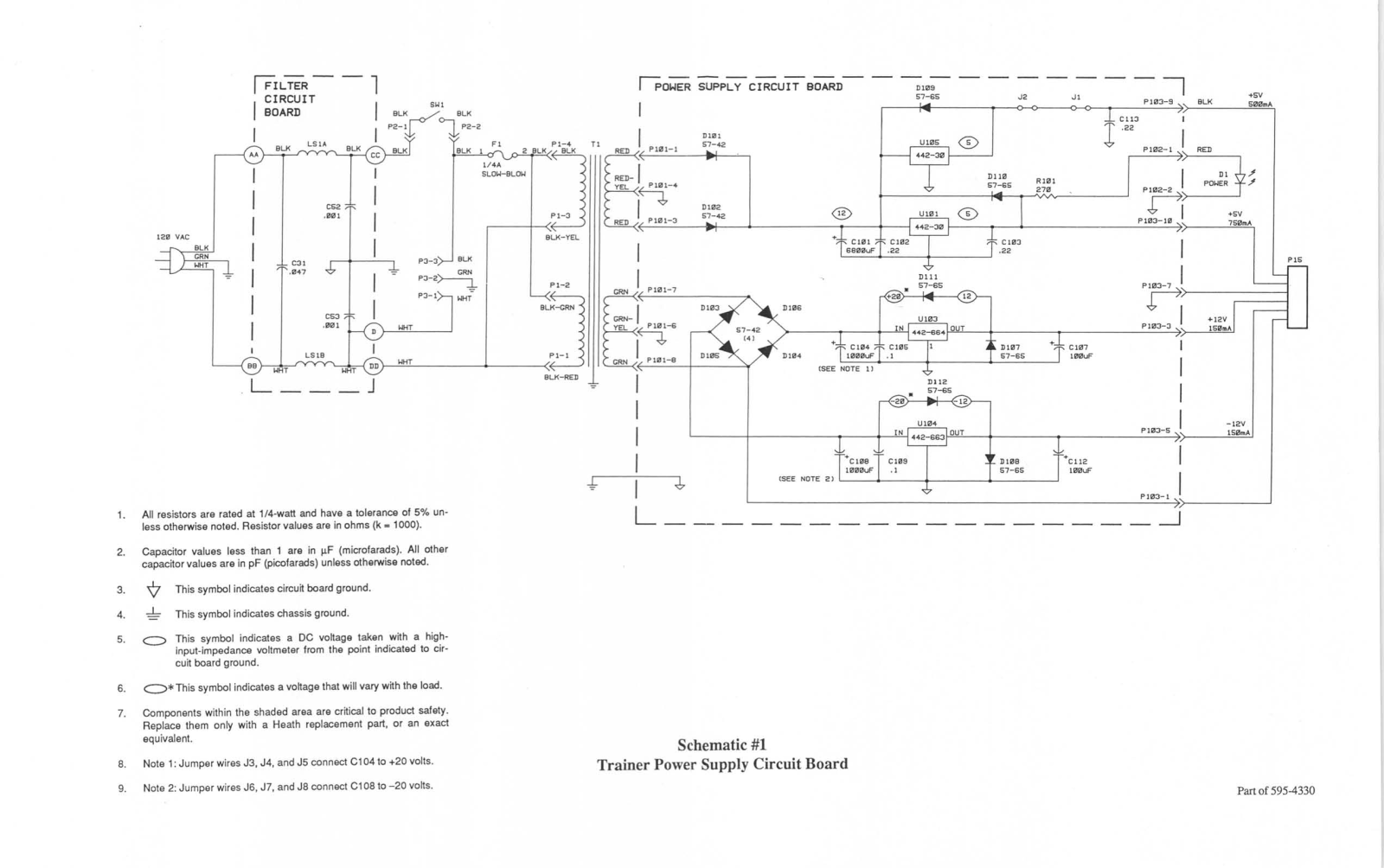 Heathkit etw3800 schematic