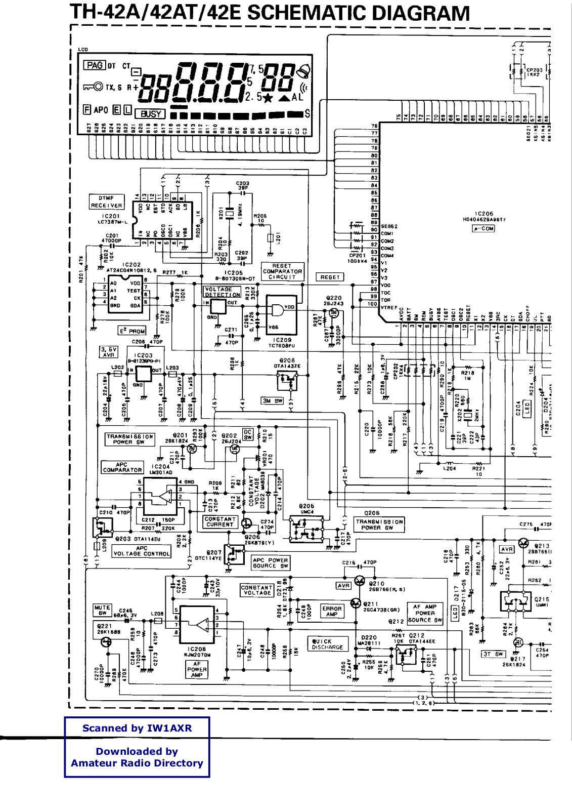 Kenwood TH42 Schematic