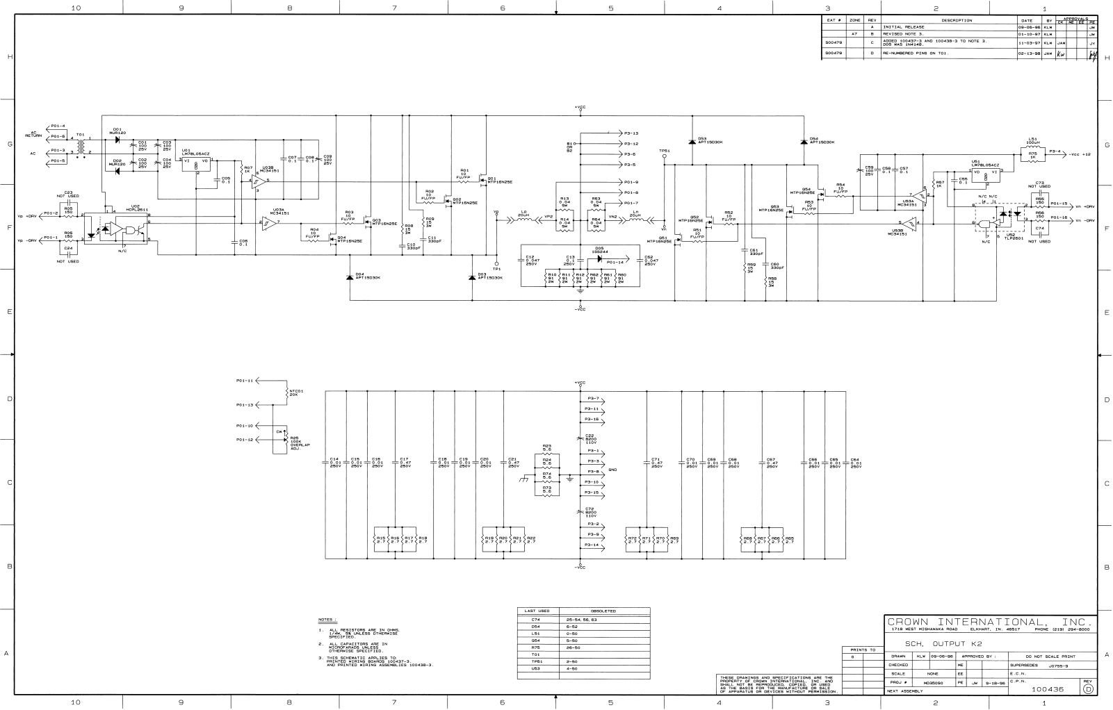 Crown k1, k2 schematic