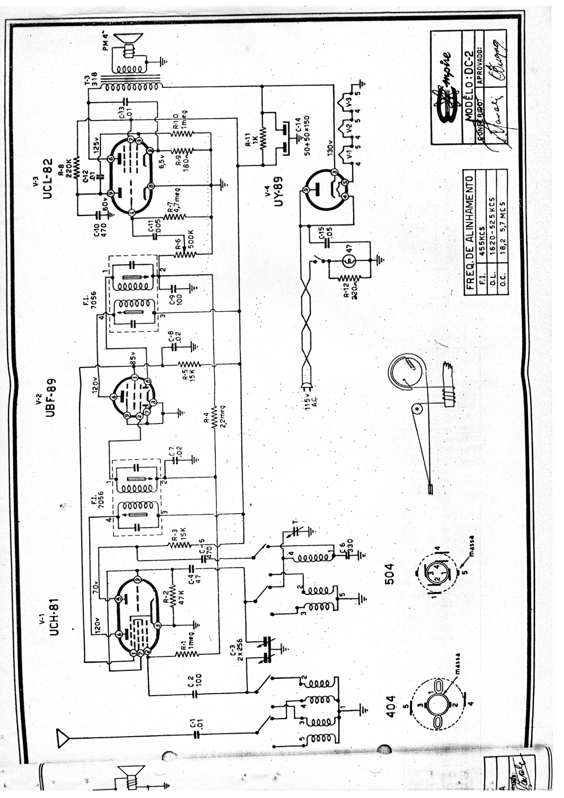 Empire DC-2 Schematic