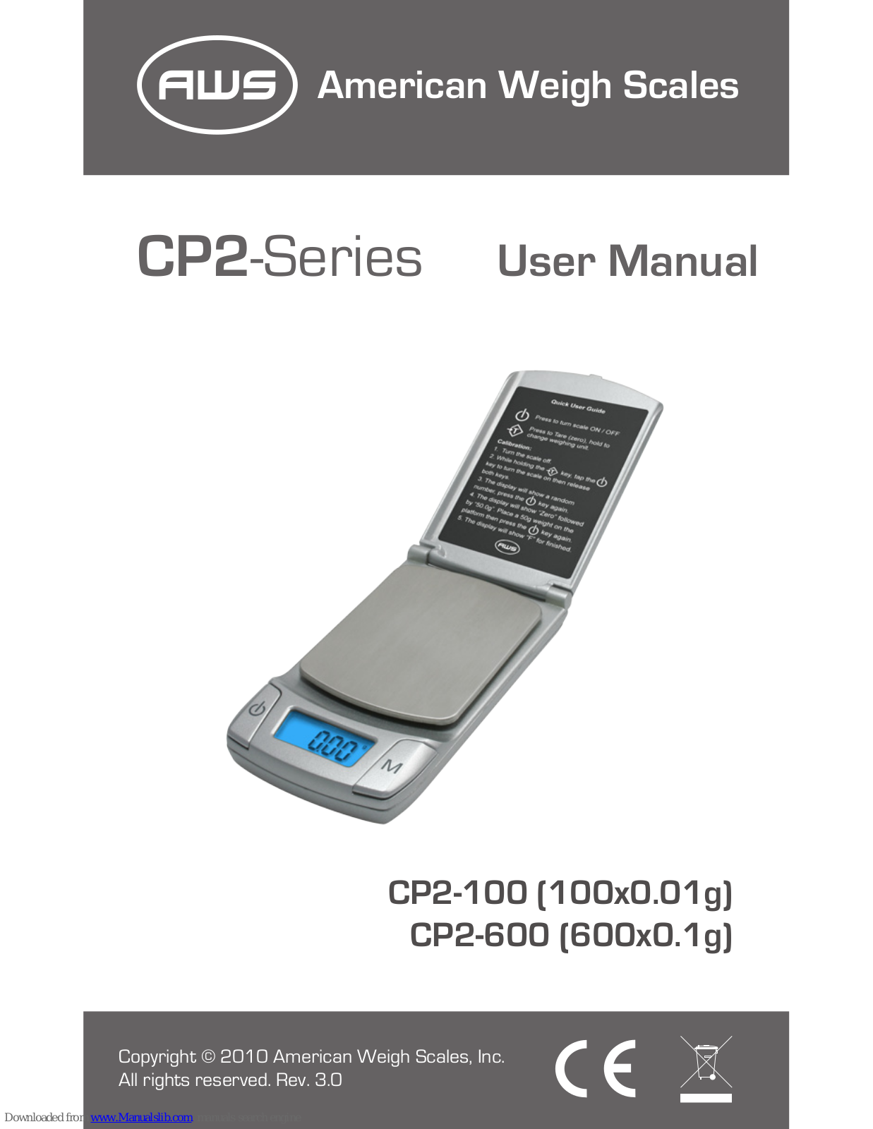AWS CP2-100, CP2-600 User Manual - ManualMachine.com