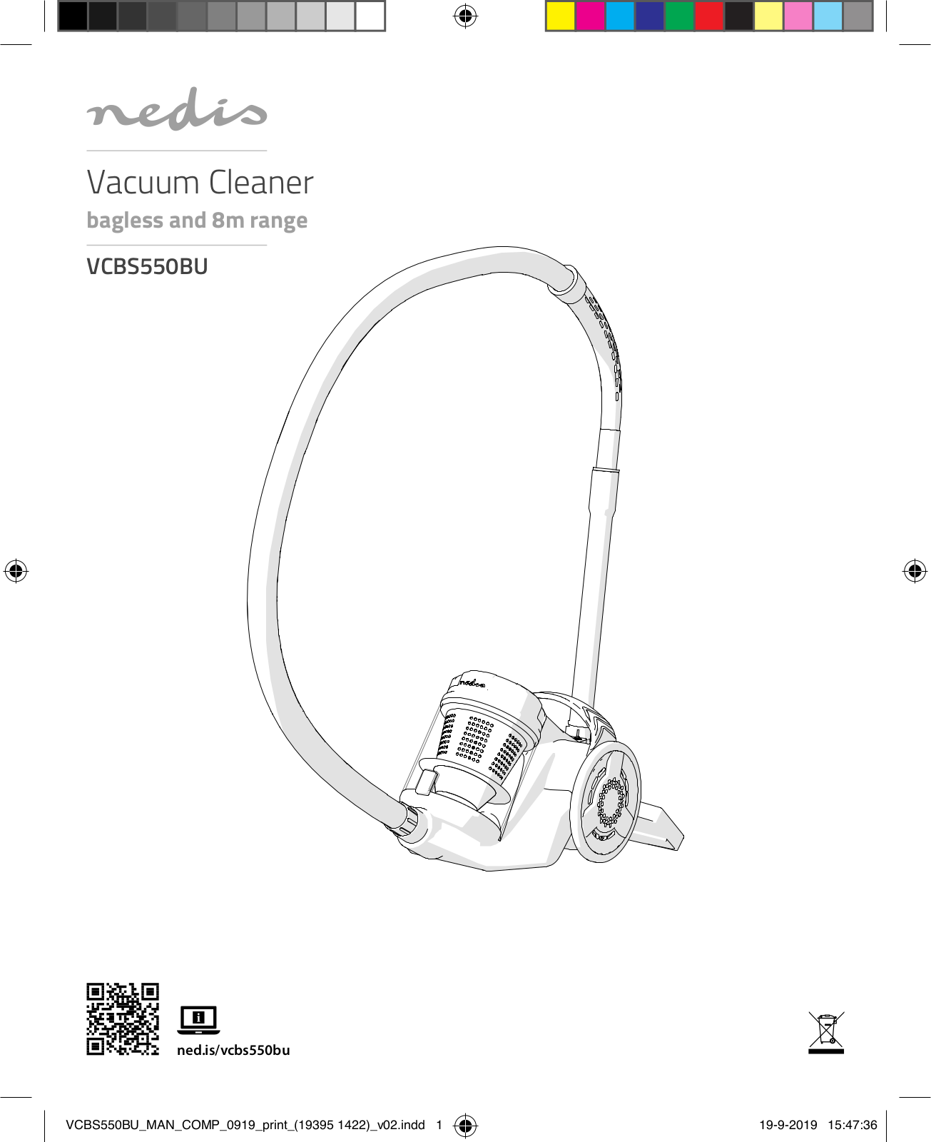 Nedis VCBS550BU User guide - ManualMachine.com