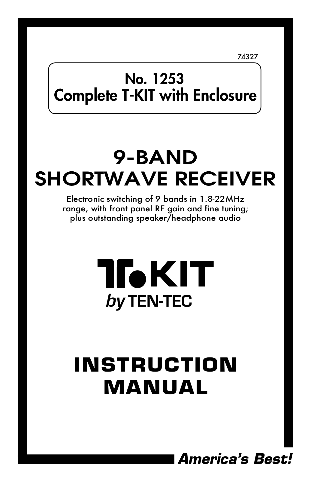 Ten-Tec 1253 User guide - ManualMachine.com