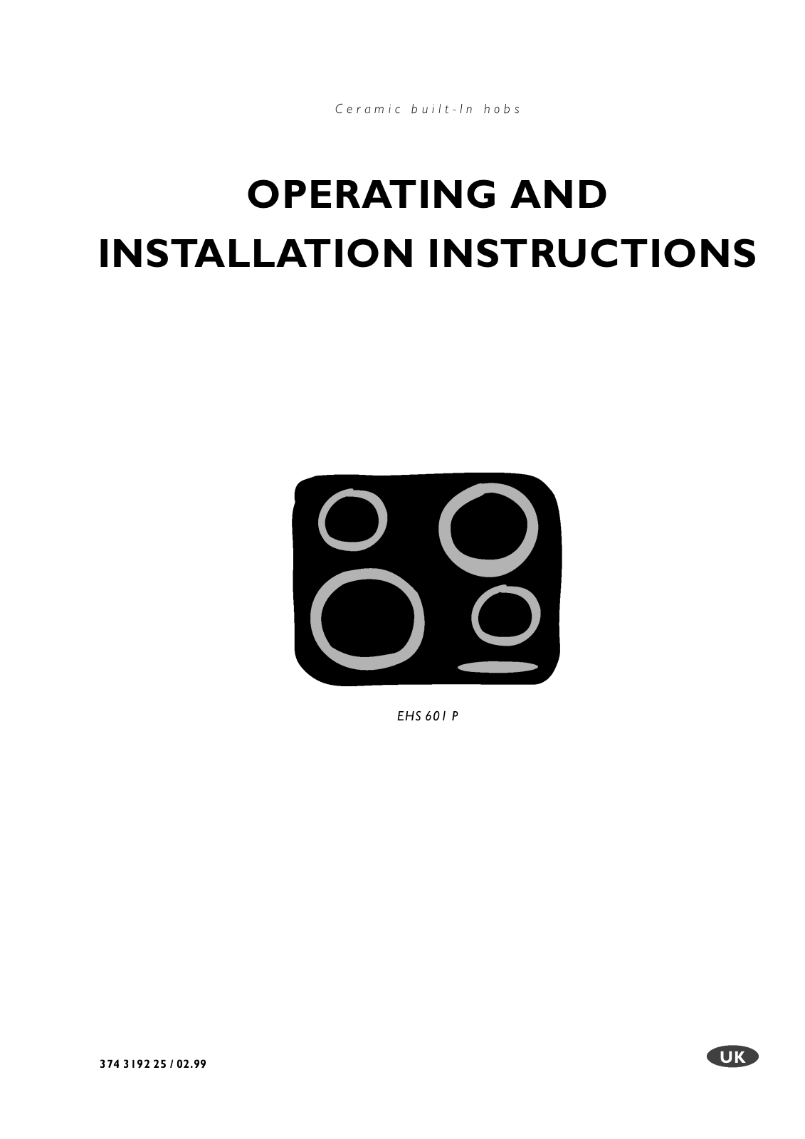 Electrolux EHS601P User Manual