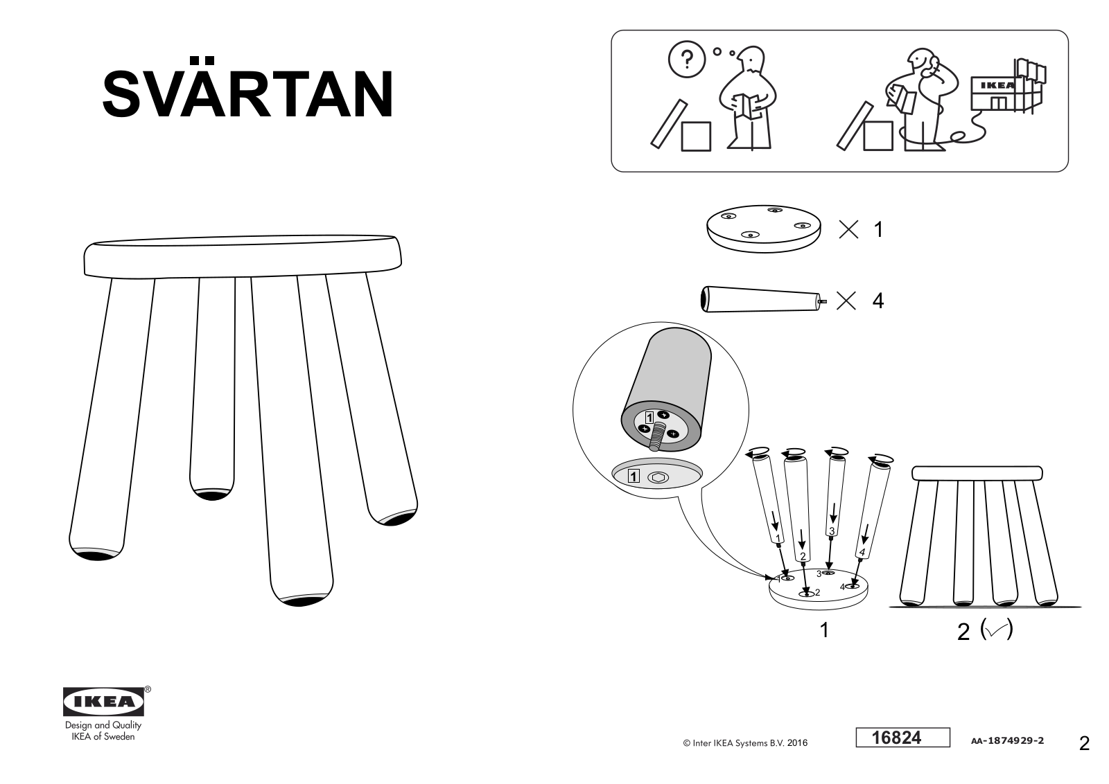 IKEA SVARTAN User Manual