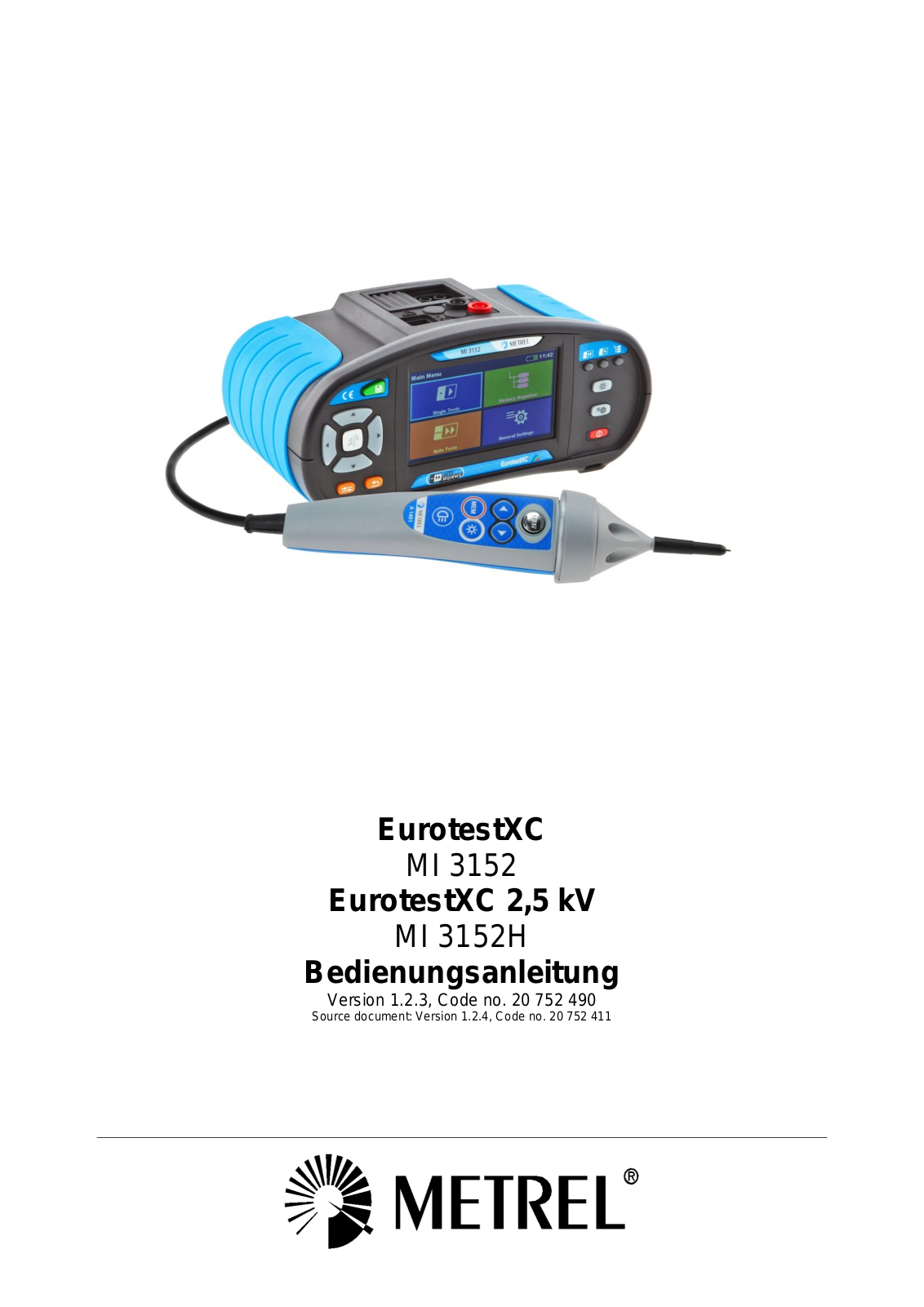 METREL MI 3152 EU Instructions - ManualMachine.com
