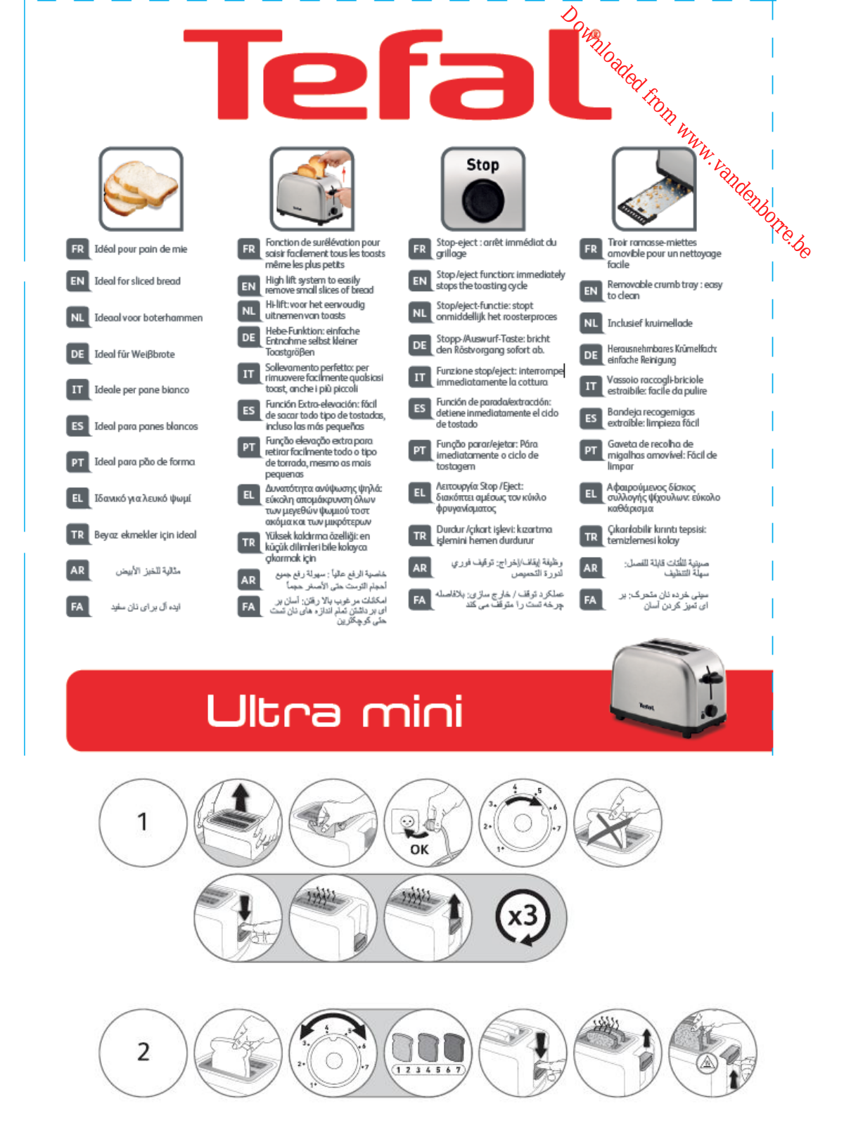 TEFAL TT330D11 User Manual