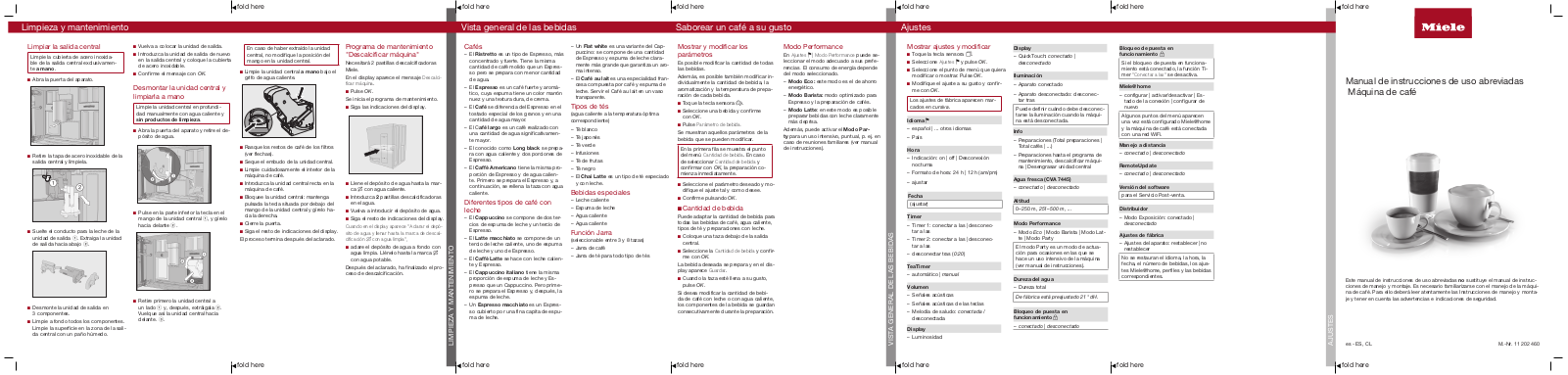 Miele CVA 7440, CVA 7445 Operating instructions