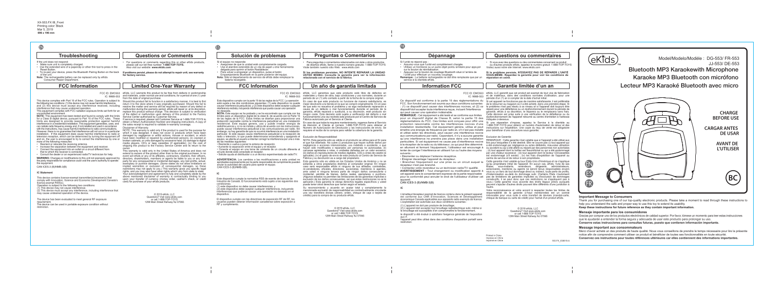 SDI Technologies 553 User Manual