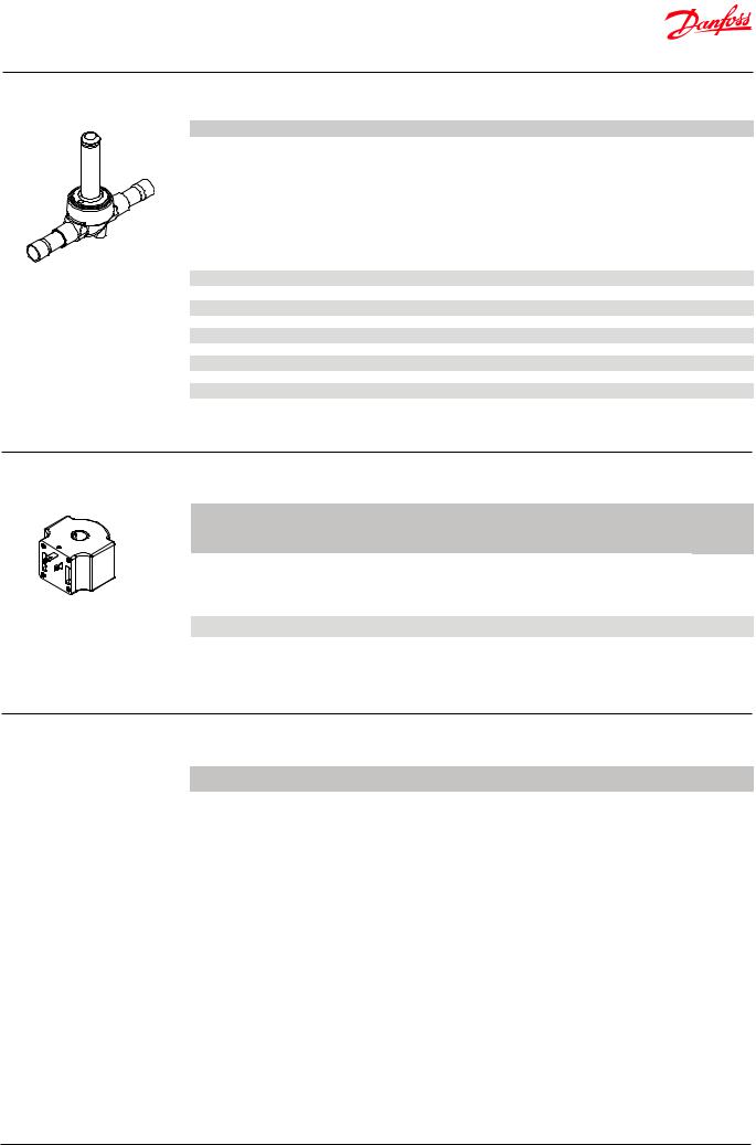 Danfoss EVRP 10 Data sheet