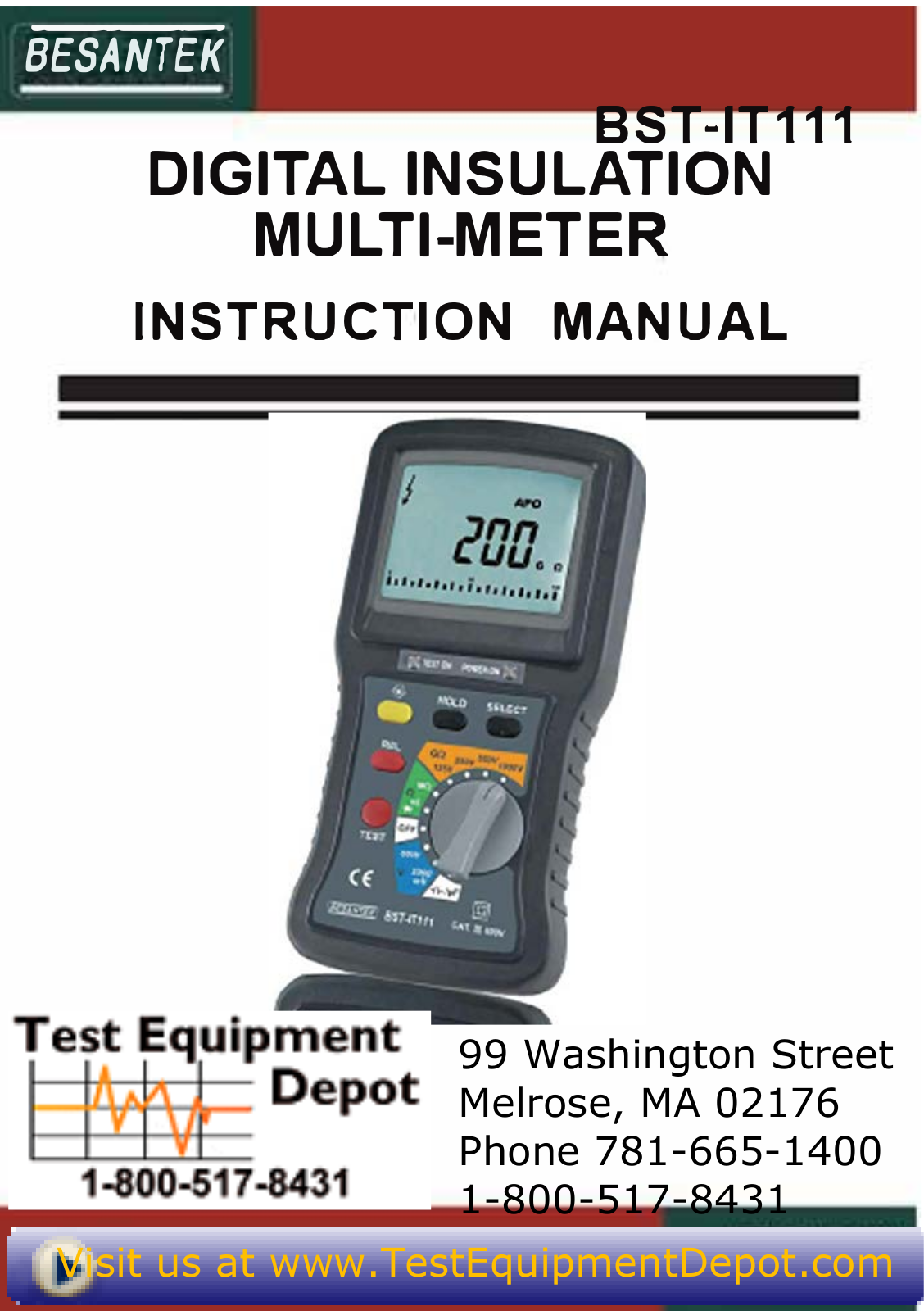 Besantek BST-IT111 Instruction Manual