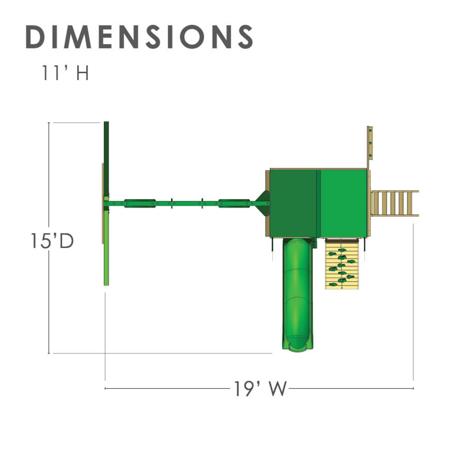 Gorilla Playsets GOR1248 Dimensions - ManualMachine.com