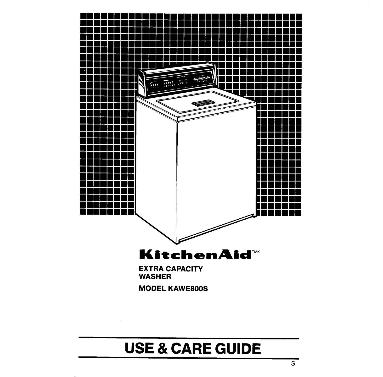 KitchenAid KAWE800S Owner's Manual