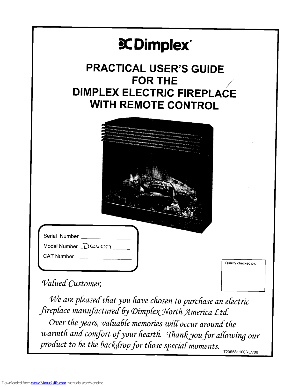 Dimplex Devon Practical User's Manual