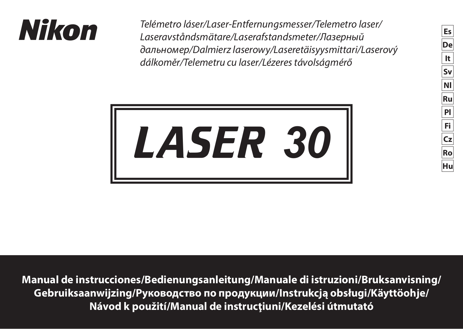 Nikon LASER 30 Instructions for use