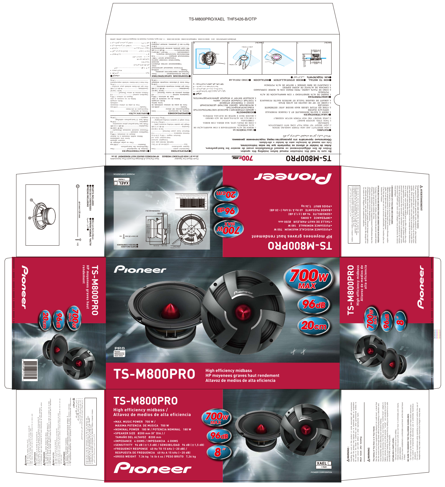 Pioneer TS-M800PRO User Manual