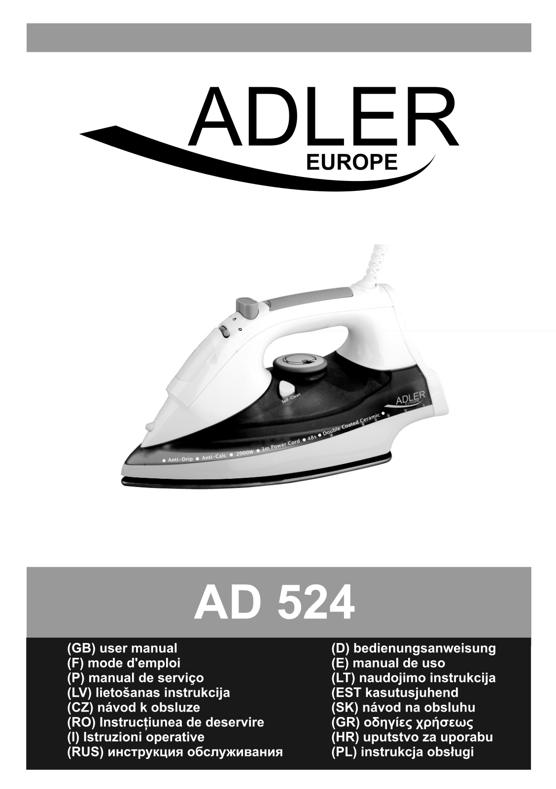 Adler AD 524 User Manual