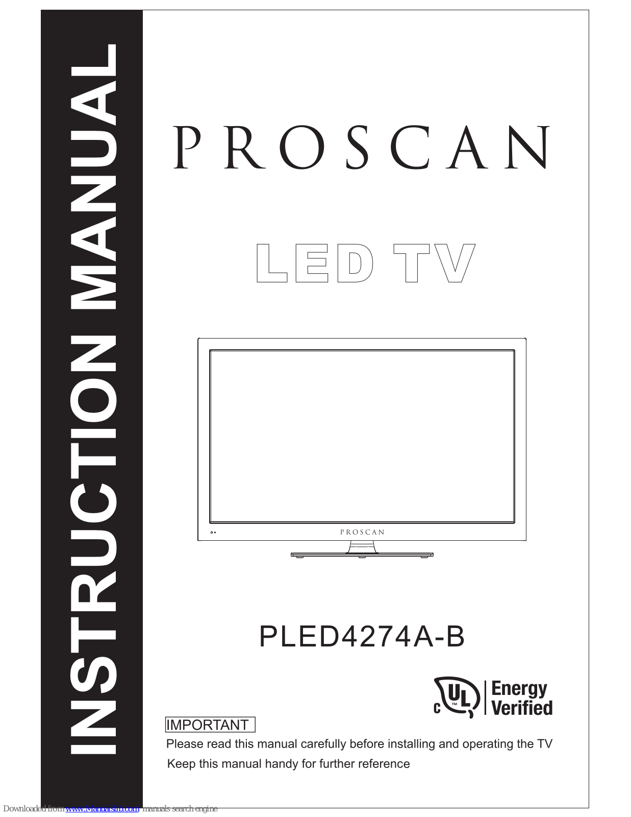 ProScan PLED4274A-B Instruction Manual - ManualMachine.com
