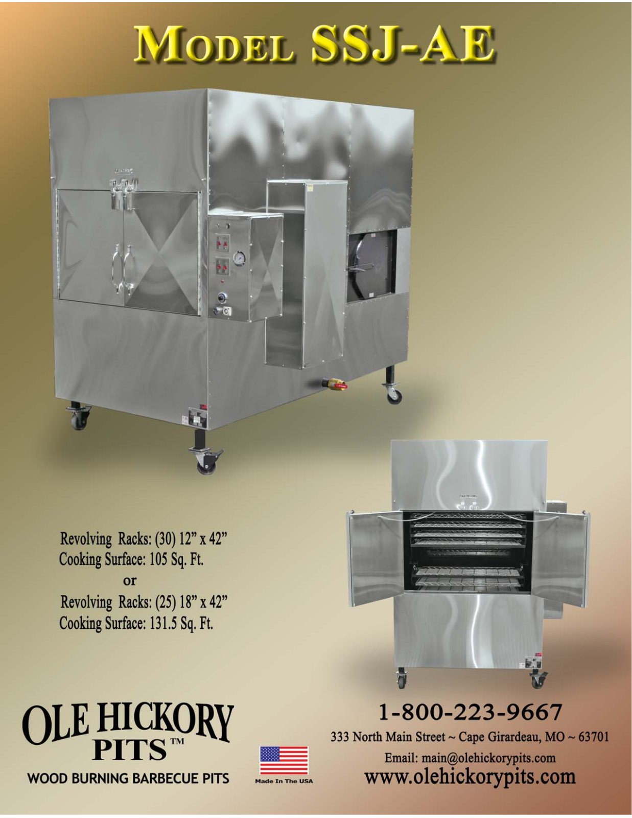 Ole Hickory Pits SSJ-AE User Manual