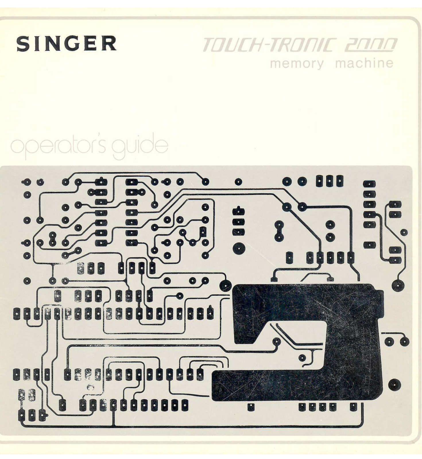 Singer touch-tronic 2000 Operator's manual - ManualMachine.com