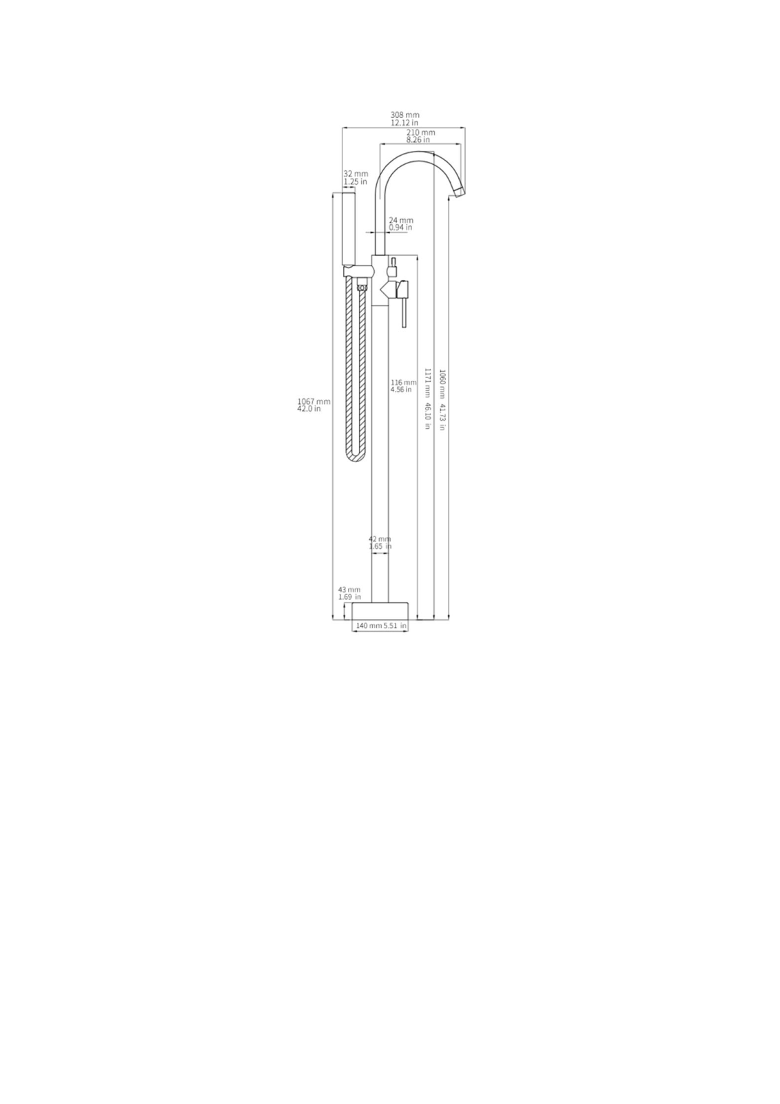 Fapully FPUL1003 Dimensions - ManualMachine.com
