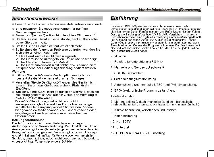 Denver DFT-712DVBT User Manual