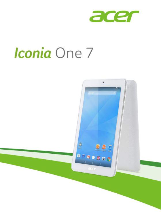 Acer Iconia One 7 B1-770 User manual