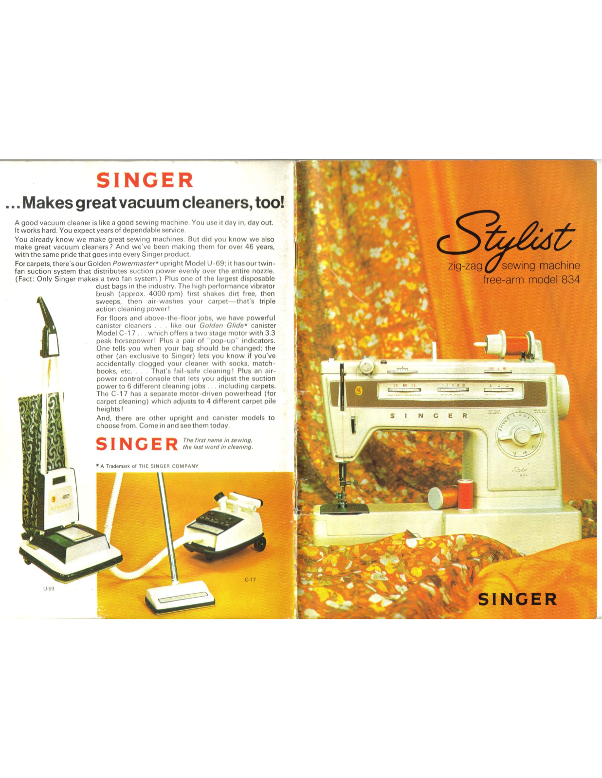 Singer Stylist 834 User Manual